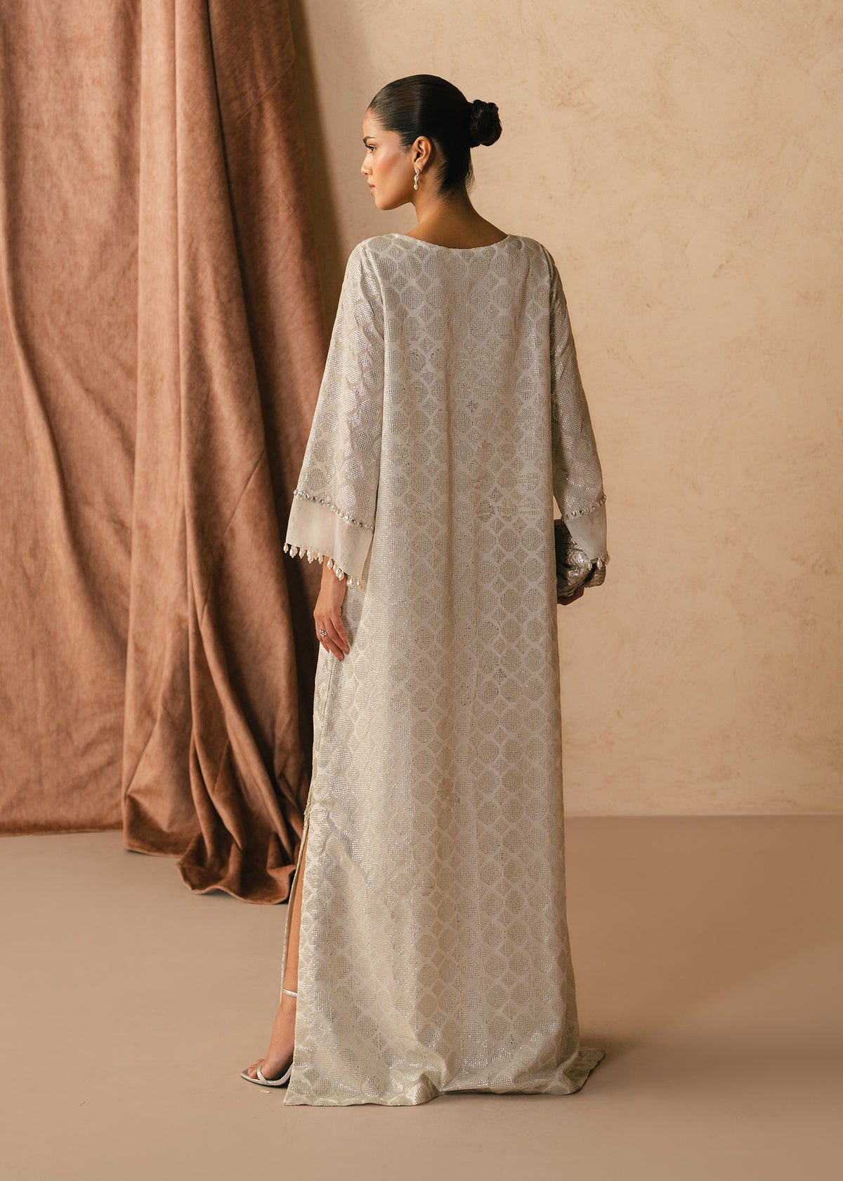 Mahgul | Alea Luxury Pret | Pearl Mirage - Luxury Dress - available at Maria Faisal in UK and USA.