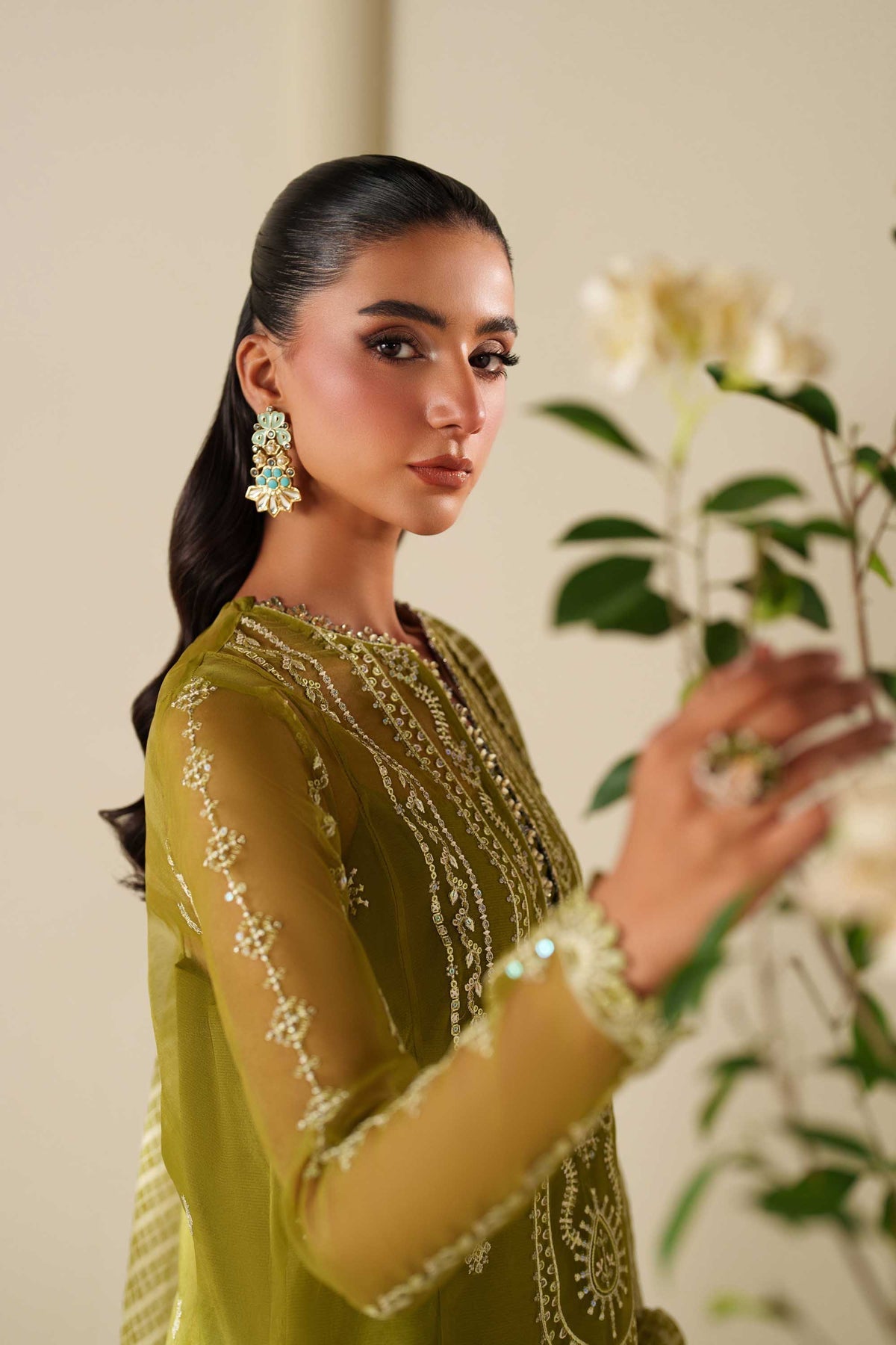 Akbar Aslam | Formal Pret | Lumi - Formal Dress - available at Maria Faisal in UK and USA.
