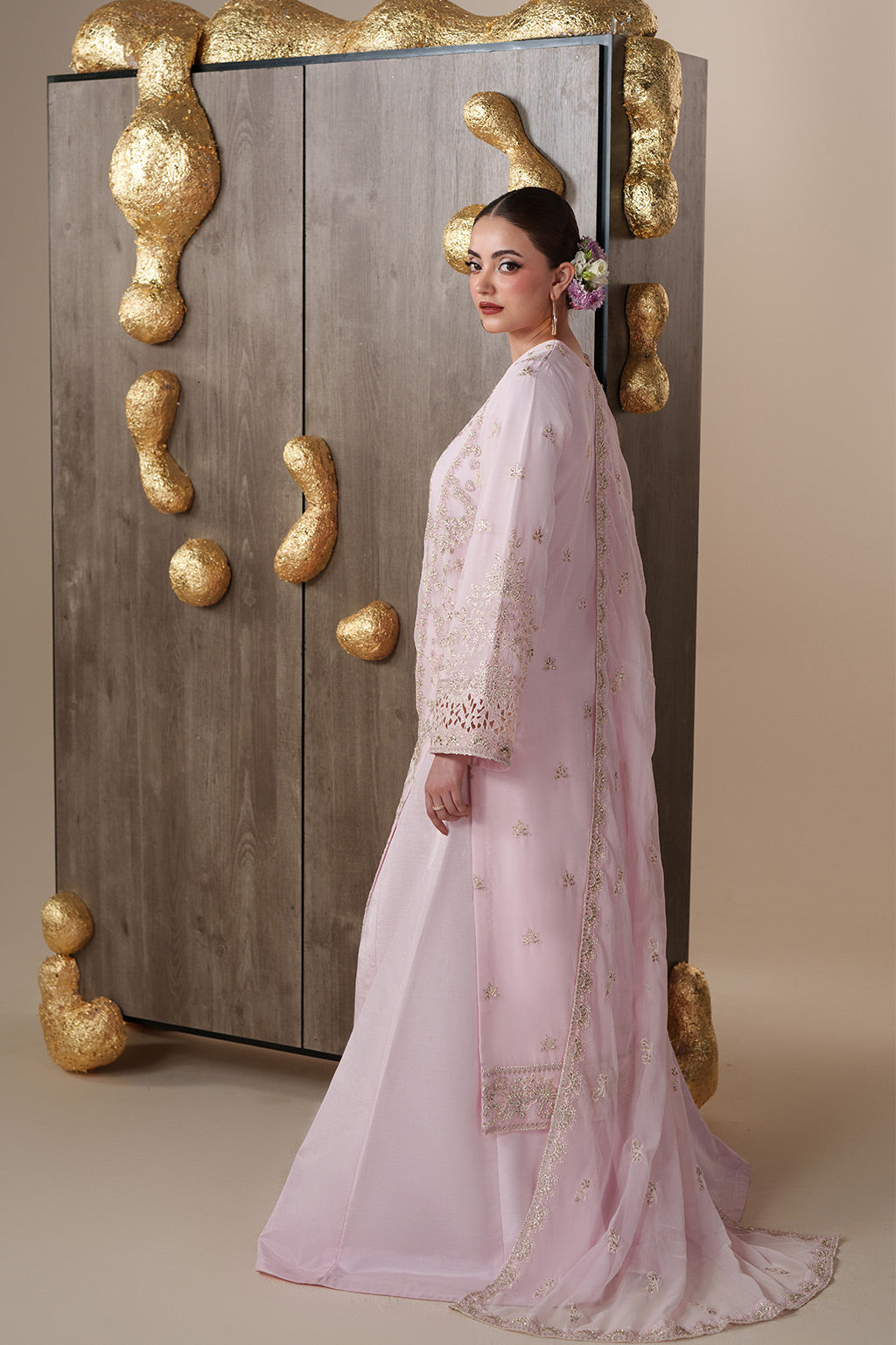 Emaan Adeel | Nouvelle Luxury Chiffon | LUNE - Formal Dress - available at Maria Faisal in UK and USA.