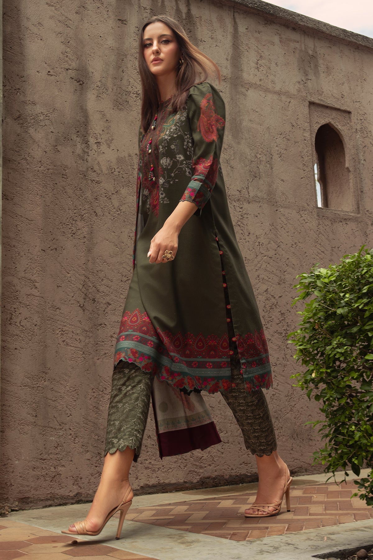 Charizma | C Prints Winter 25 |  3-PC Unstitched Printed Linen Collection CPW5-05 - Ladies Clothes - Maria Faisal