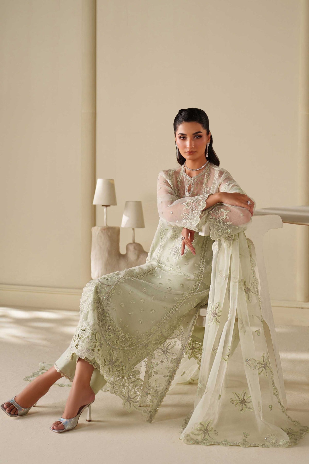 Akbar Aslam | Formal Pret | Elan - Formal Dress - available at Maria Faisal in UK and USA.