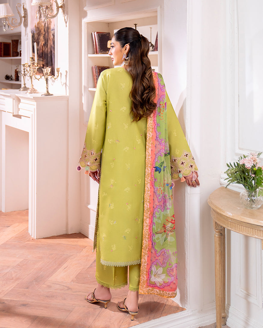 Roheenaz | Aezel Embroidered Cambric | Arven - Ladies Clothes - Maria Faisal