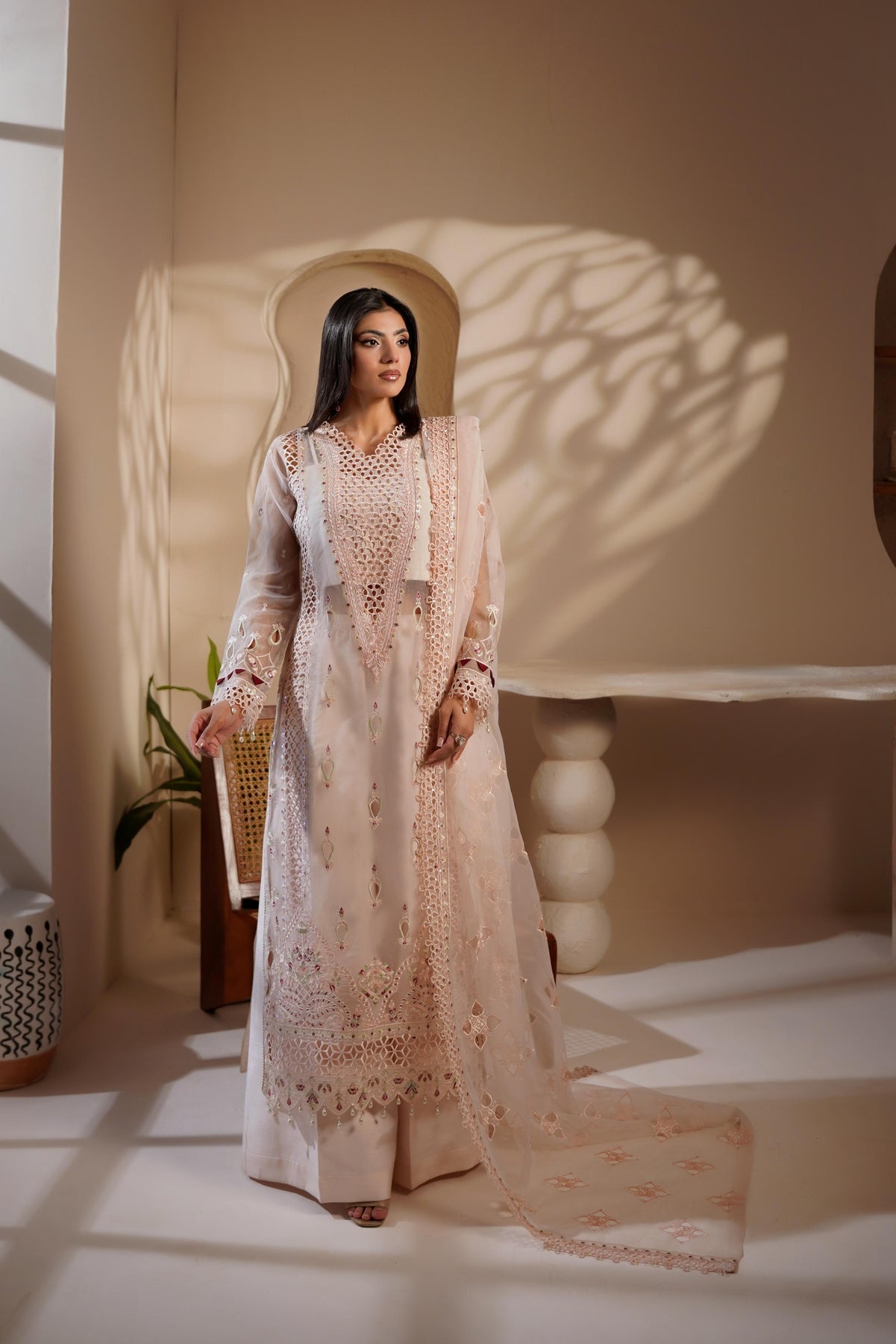Maryams | Noir Luxe | SAMIRA-NOR-1404 - Formal Dress - available at Maria Faisal in UK and USA.