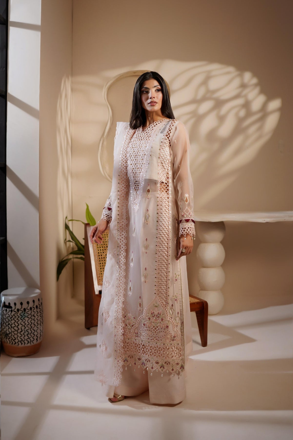 Maryams | Noir Luxe | SAMIRA-NOR-1404 - Formal Dress - available at Maria Faisal in UK and USA.