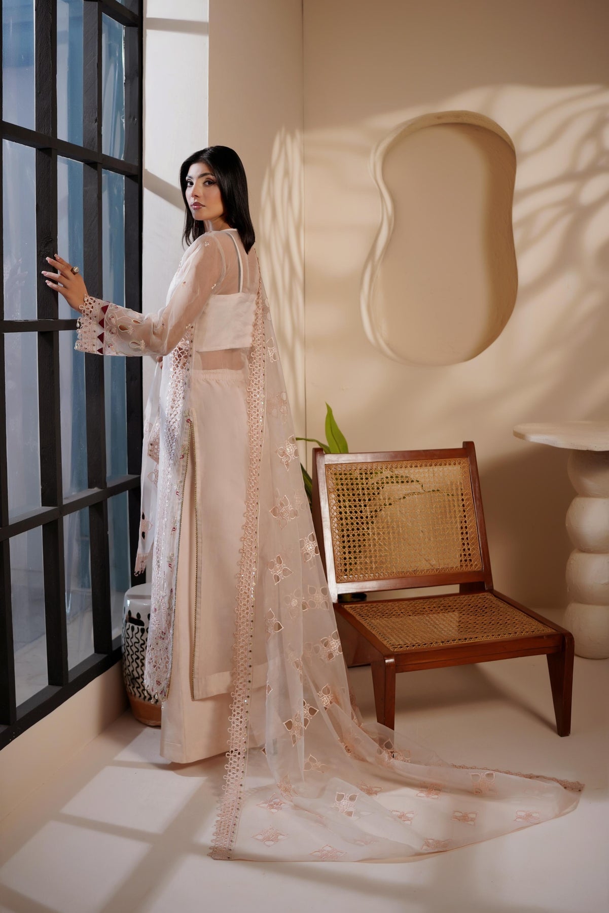 Maryams | Noir Luxe | SAMIRA-NOR-1404 - Formal Dress - available at Maria Faisal in UK and USA.
