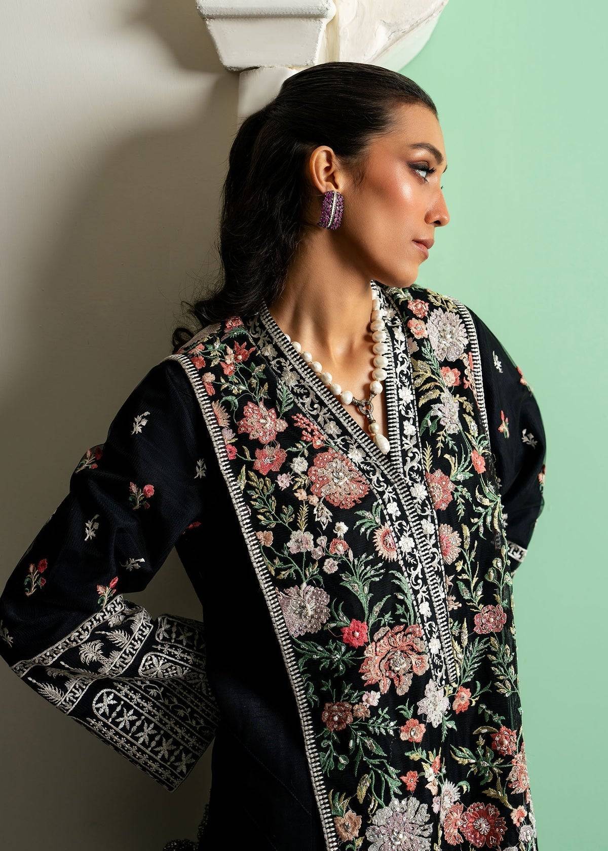 Mahgul | Echoes of Elara | Midnight Meadow by Maria Faisal - Registered Vendor of : Mahgul - type : Ladies Clothes - 100% original wedding dresses