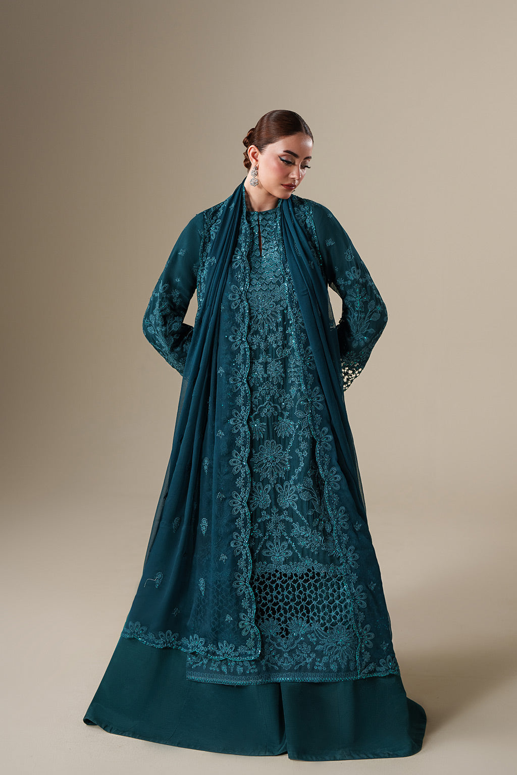 Emaan Adeel | Nouvelle Luxury Chiffon | EIRA - Formal Dress - available at Maria Faisal in UK and USA.