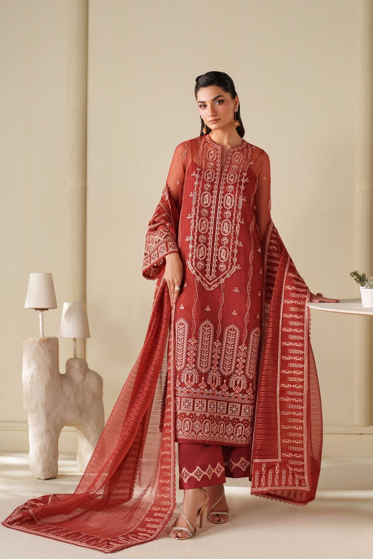 Akbar Aslam | Formal Pret | Elane - Formal Dress - available at Maria Faisal in UK and USA.