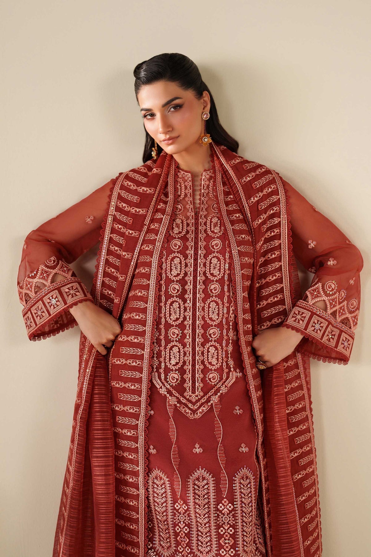 Akbar Aslam | Formal Pret | Elane - Formal Dress - available at Maria Faisal in UK and USA.