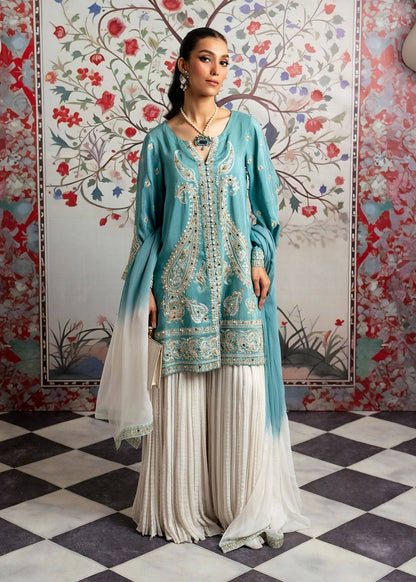 Mahgul | Echoes of Elara | Turqoise Dream by Maria Faisal - Registered Vendor of : Mahgul - type : Ladies Clothes - 100% original wedding dresses