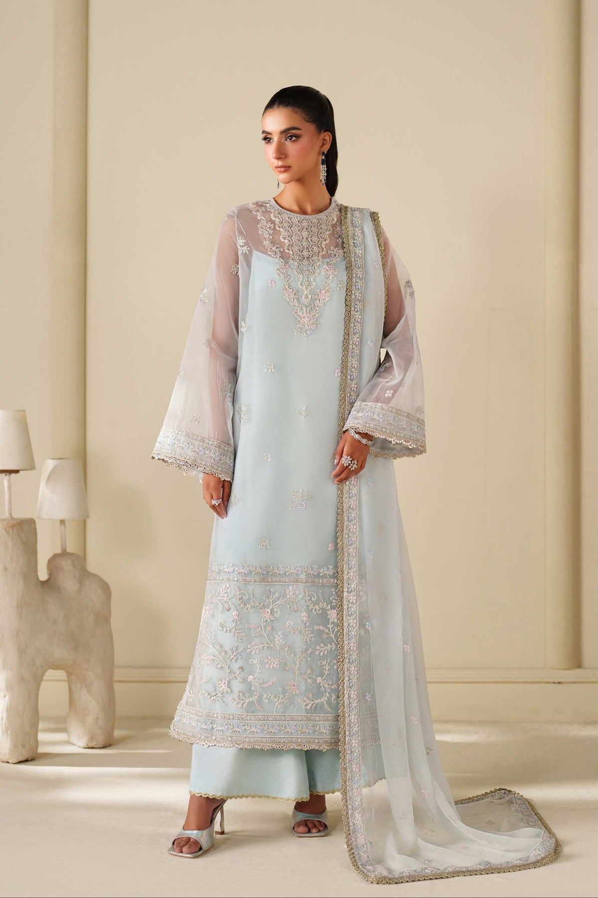 Akbar Aslam | Formal Pret | Poise - Formal Dress - available at Maria Faisal in UK and USA.