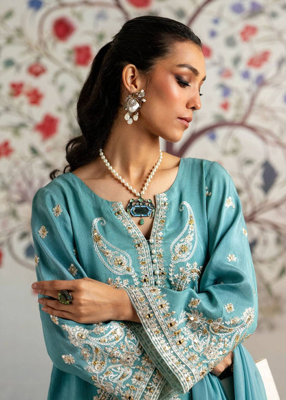 Mahgul | Echoes of Elara | Turqoise Dream by Maria Faisal - Registered Vendor of : Mahgul - type : Ladies Clothes - 100% original wedding dresses