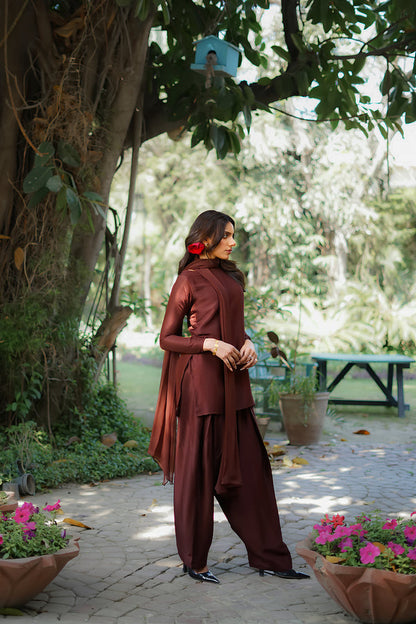 Erum Khan | Nue Pret | Espresso Gloe - Ladies Clothes - Maria Faisal