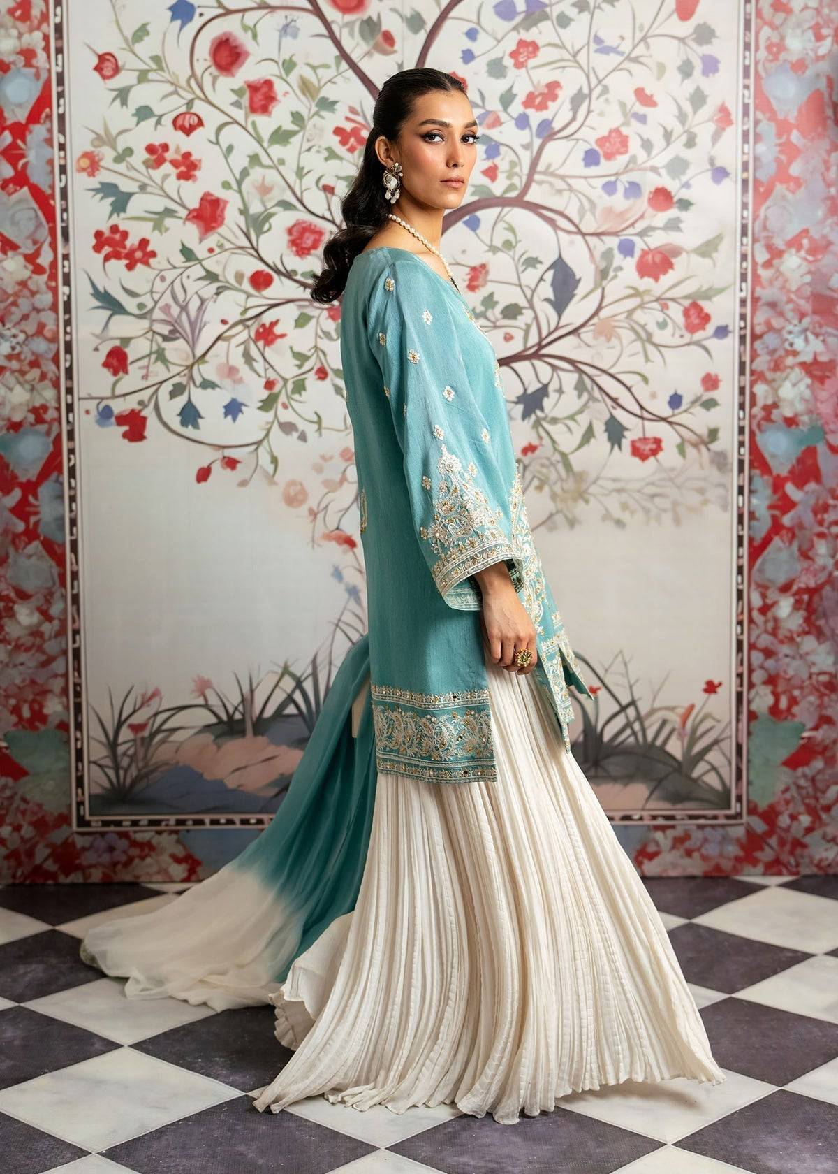 Mahgul | Echoes of Elara | Turqoise Dream by Maria Faisal - Registered Vendor of : Mahgul - type : Ladies Clothes - 100% original wedding dresses