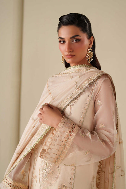Akbar Aslam | Formal Pret | Taupe - Formal Dress - available at Maria Faisal in UK and USA.