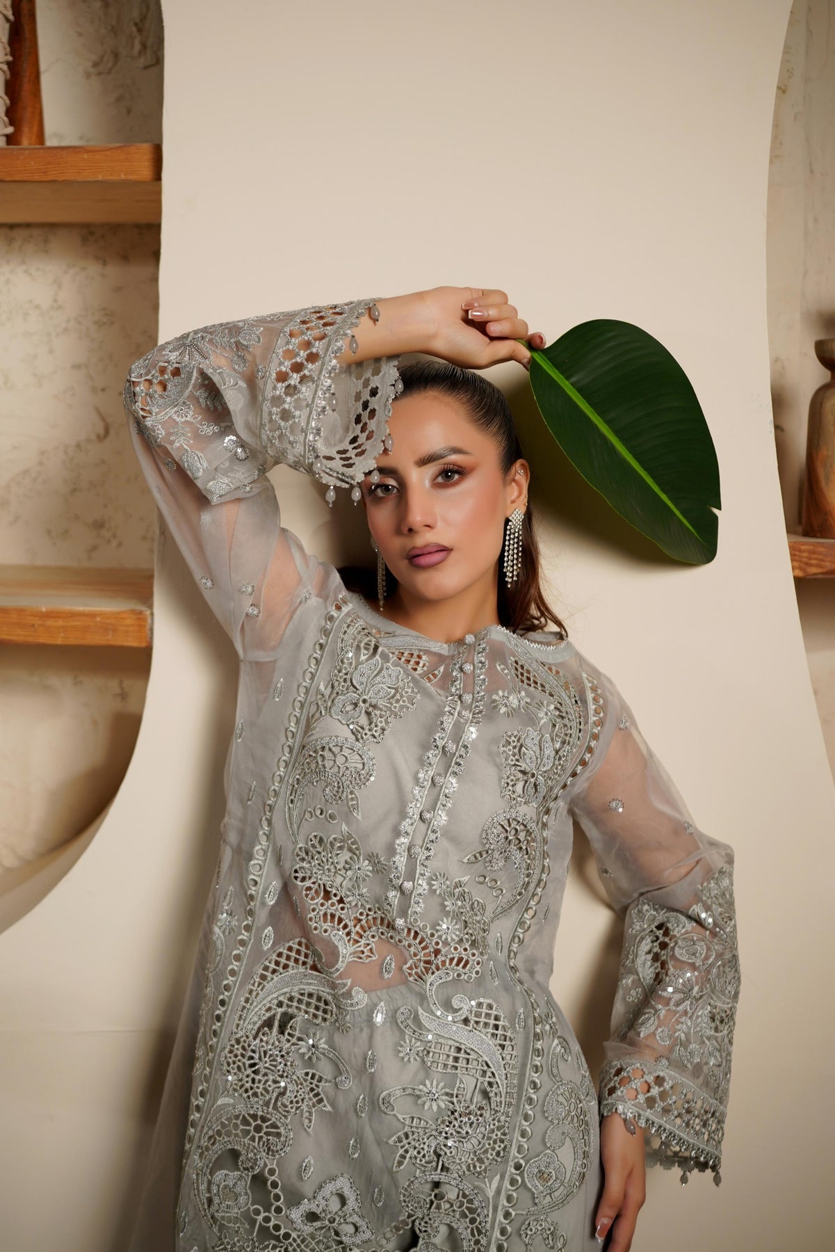 Maryams | Noir Luxe | SHELINA-NOR-1402 - Formal Dress - available at Maria Faisal in UK and USA.