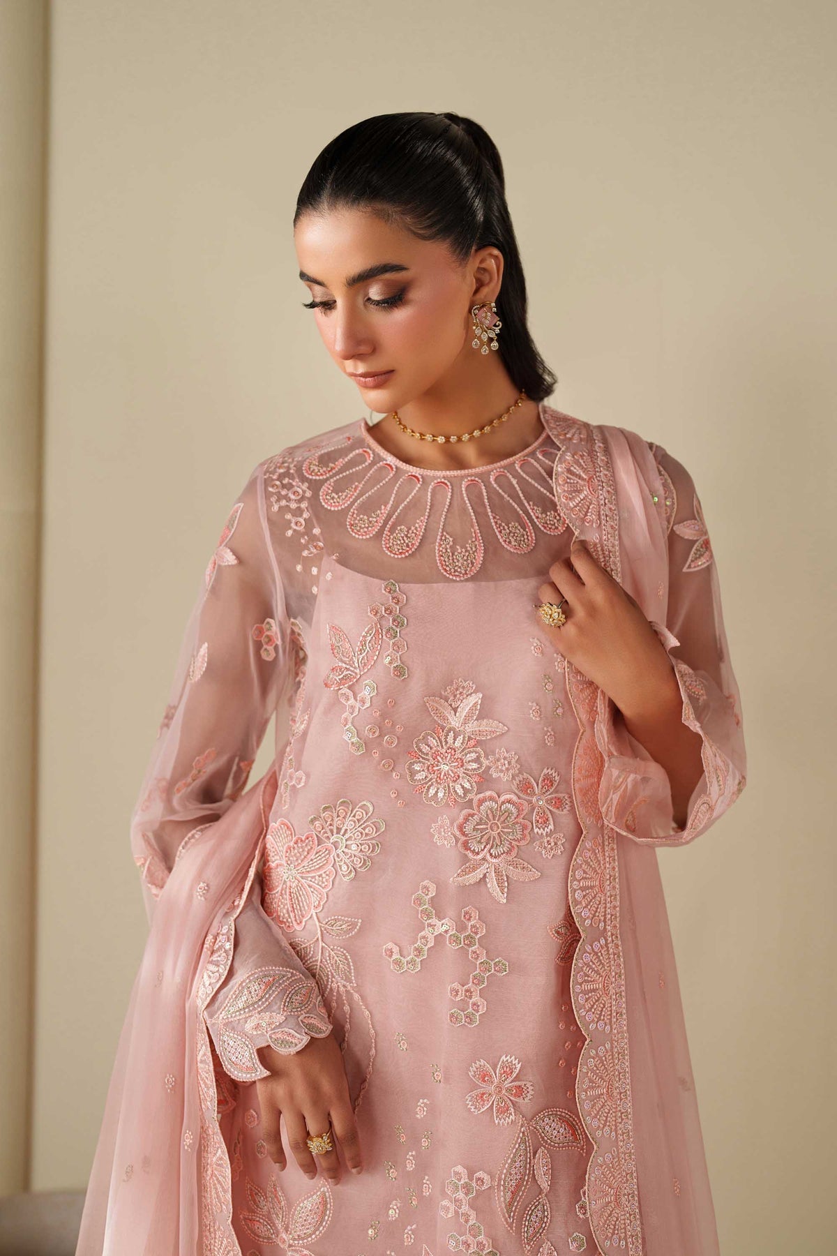 Akbar Aslam | Formal Pret | Adae - Formal Dress - available at Maria Faisal in UK and USA.