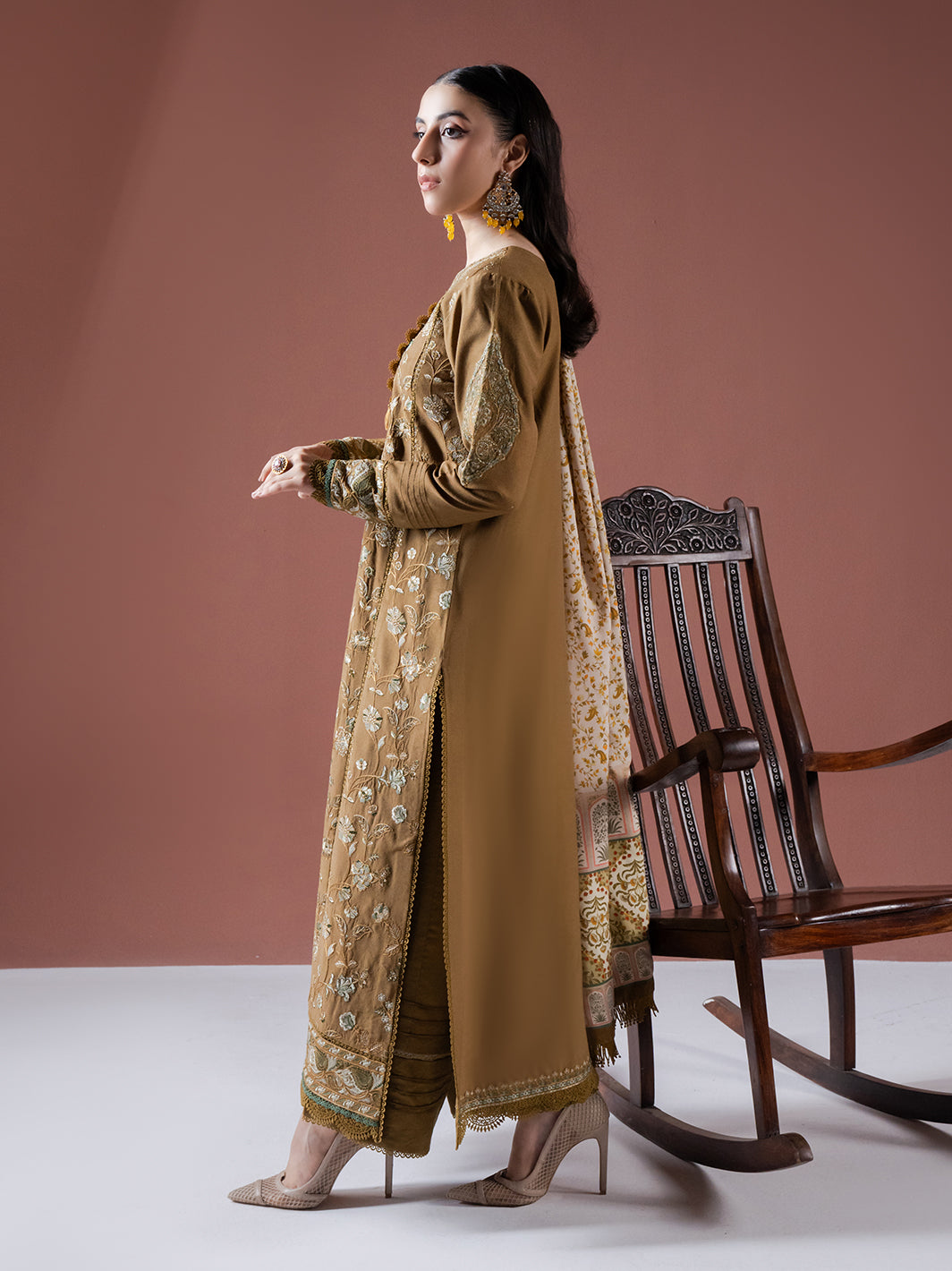 Faiza Faisal | Winter Edit 2024 | EMIRA - Designer Dress with Intricate embroidery and embellishments. Shop elegent wedding dress at Maria Faisal.