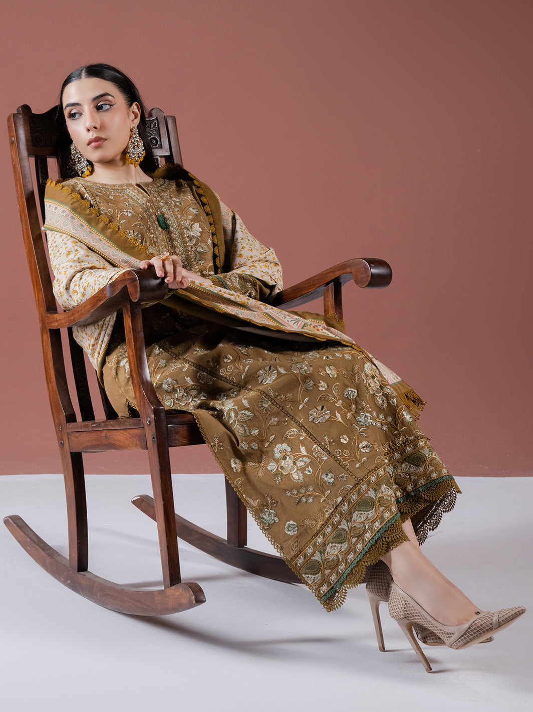 Faiza Faisal | Winter Edit 2024 | EMIRA - Designer Dress with Intricate embroidery and embellishments. Shop elegent wedding dress at Maria Faisal.
