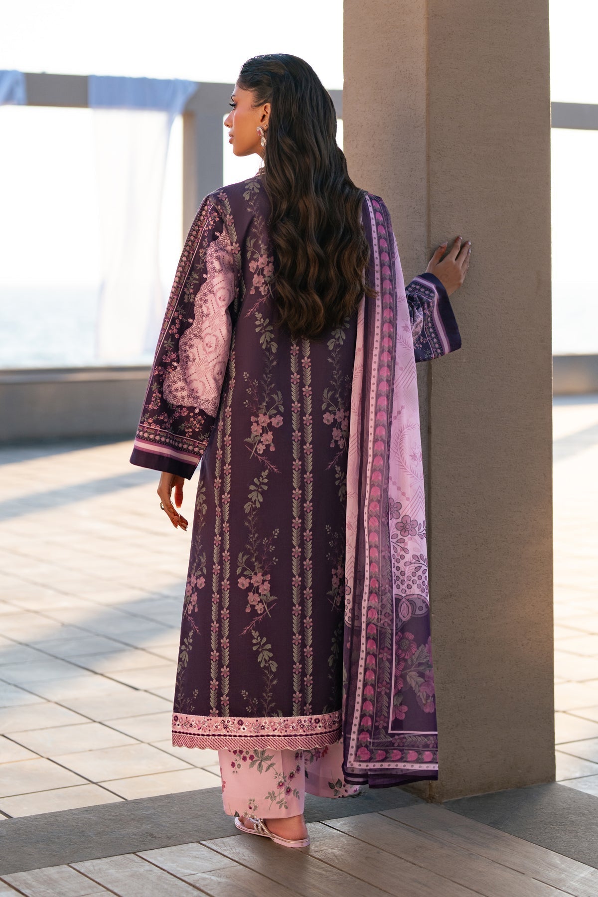 Xenia Formals | Namah Lawn 26 | DELDAR - Formal Dress - available at Maria Faisal in UK and USA.