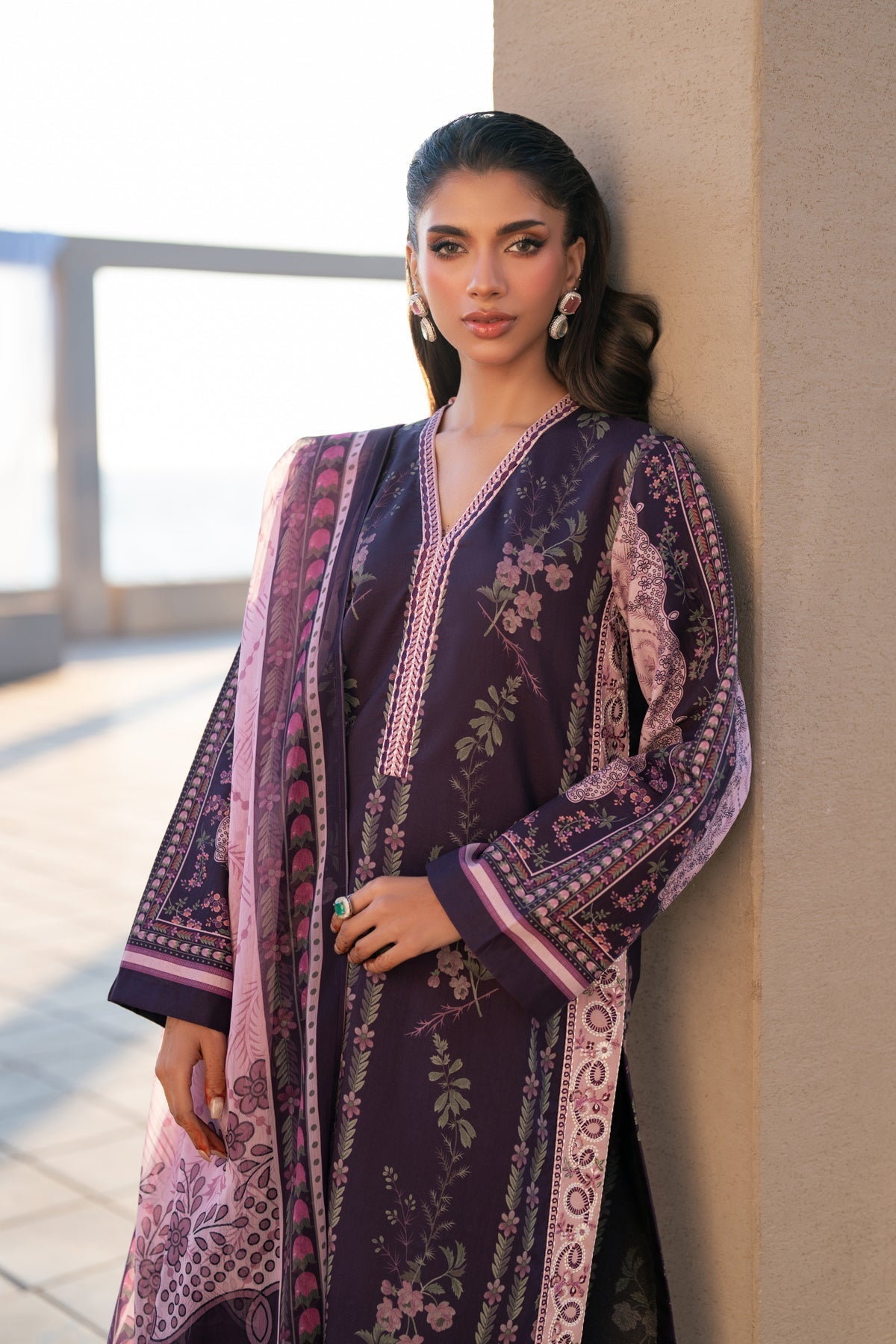 Xenia Formals | Namah Lawn 26 | DELDAR - Formal Dress - available at Maria Faisal in UK and USA.