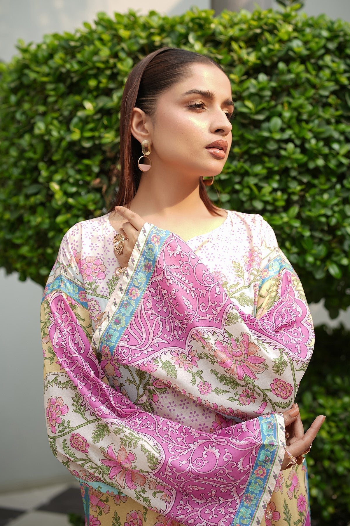 Maryams | Lawn Edit 26 | Lily - Luxury Dress - available at Maria Faisal in UK and USA.