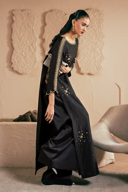 Mina Kashif | Emilie Formals | Black Noir - Formal Dress - available at Maria Faisal in UK and USA.
