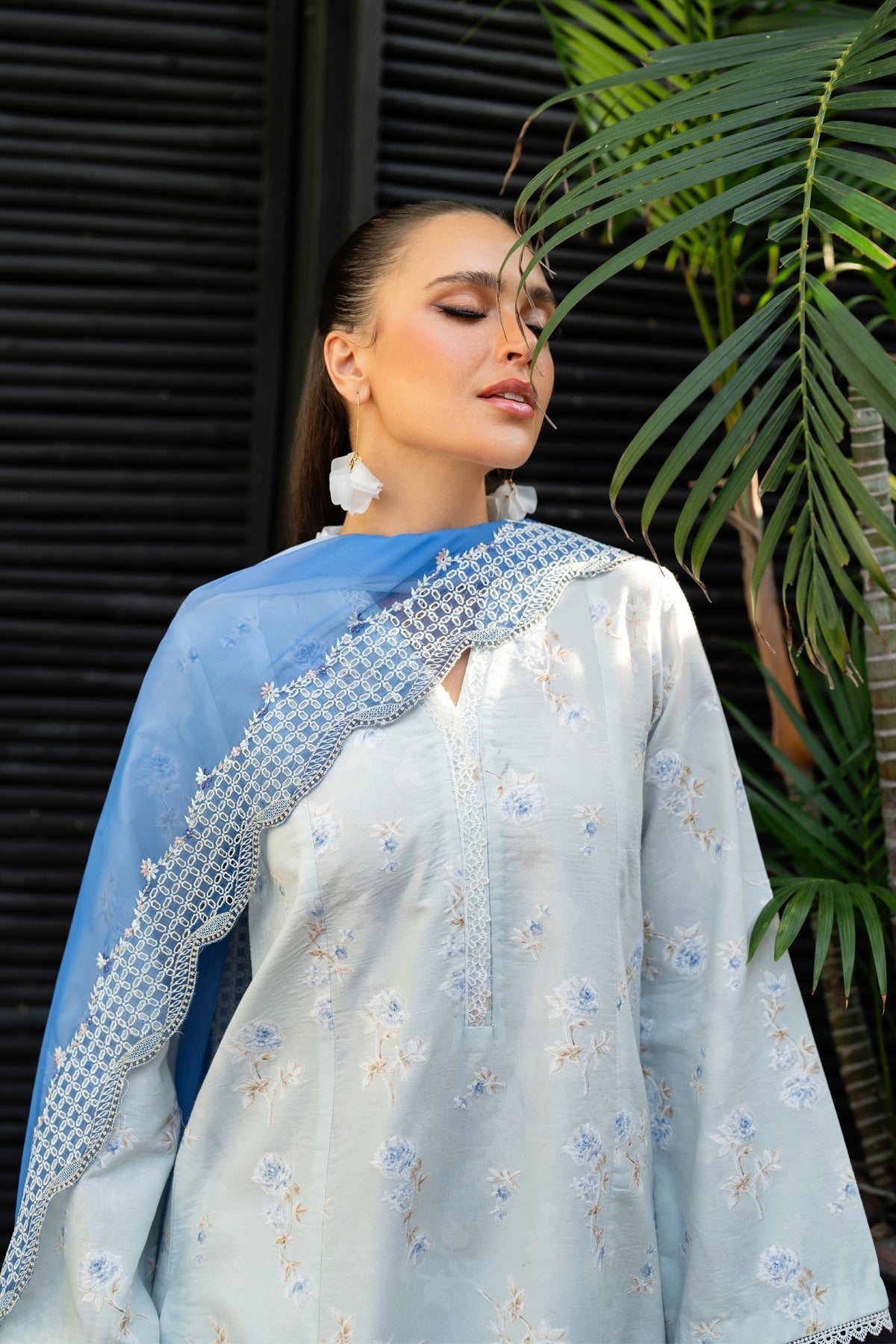 Xenia Formals | Namah Lawn 26 | LISSE - Formal Dress - available at Maria Faisal in UK and USA.