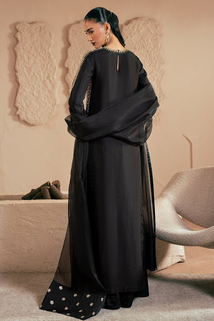 Mina Kashif | Emilie Formals | Black Noir - Formal Dress - available at Maria Faisal in UK and USA.