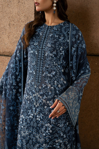 Lavish Premium | Lazawal Formals | Sapphire Veil - Formal Dress - available at Maria Faisal in UK and USA.