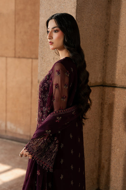 Lavish Premium | Lazawal Formals | MAROON MAJESTY - Formal Dress - available at Maria Faisal in UK and USA.