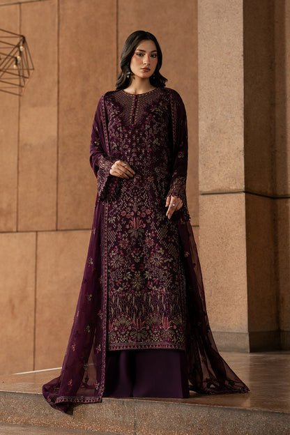 Lavish Premium | Lazawal Formals | MAROON MAJESTY - Formal Dress - available at Maria Faisal in UK and USA.