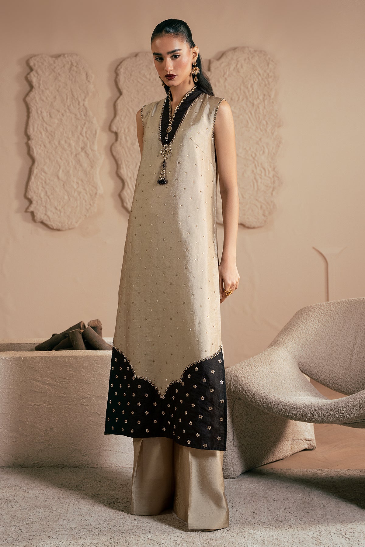 Mina Kashif | Emilie Formals | Zelina - Formal Dress - available at Maria Faisal in UK and USA.