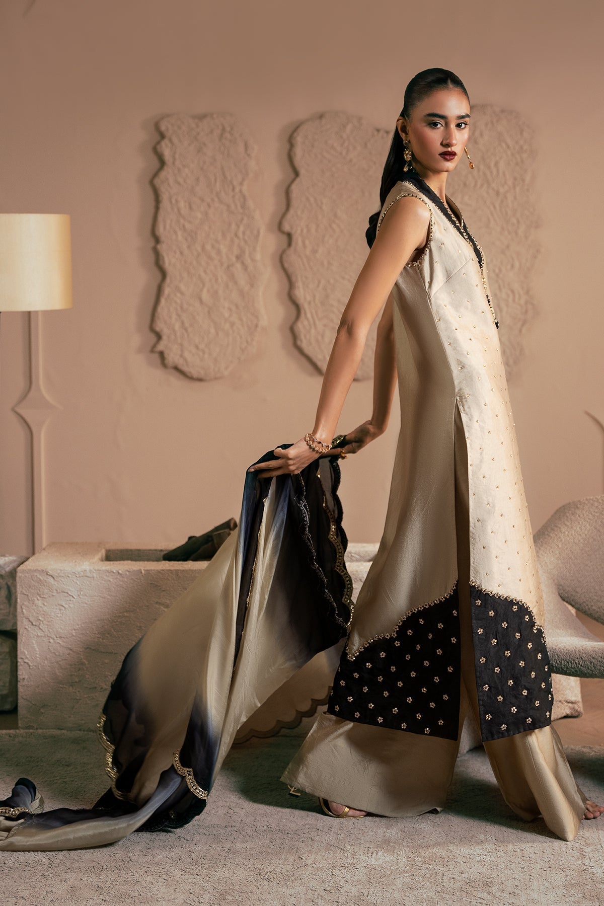 Mina Kashif | Emilie Formals | Zelina - Formal Dress - available at Maria Faisal in UK and USA.