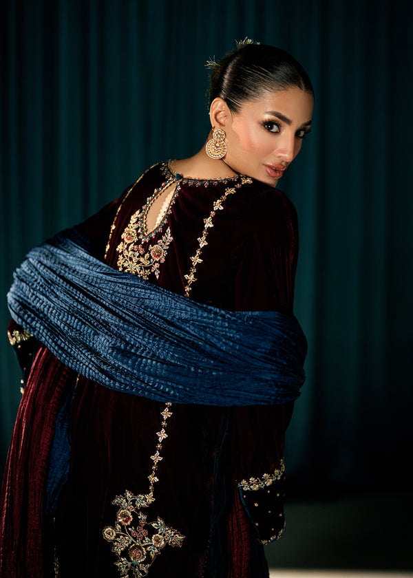 Ruby Eclipse – authentic Pakistani dress from the Velvet Code collection for women in the UK