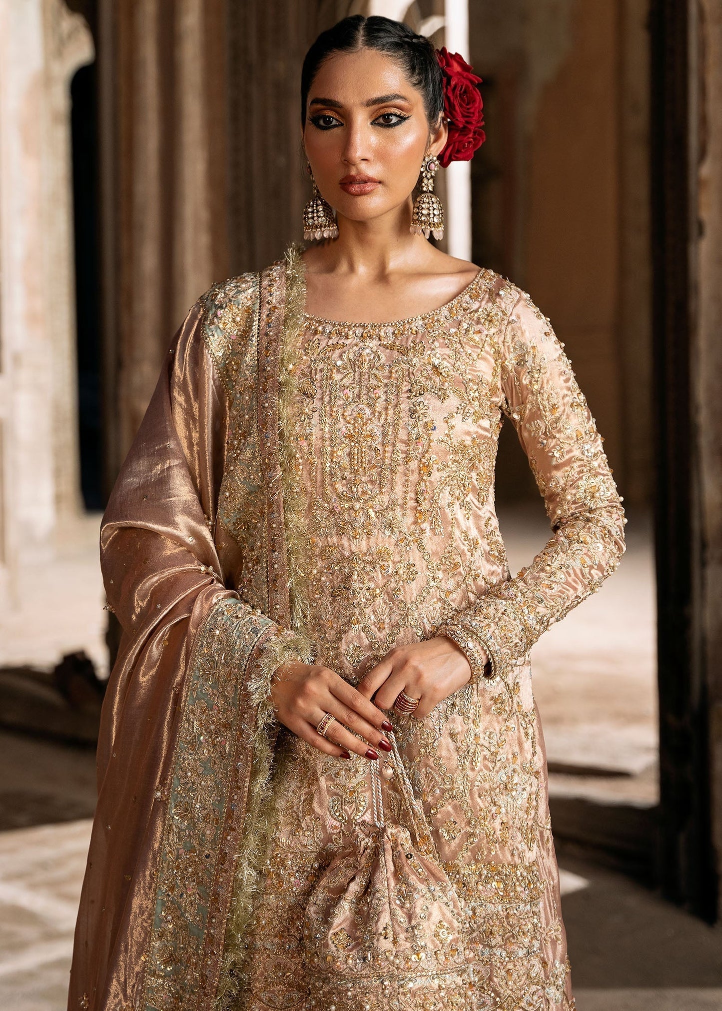 Kanwal Malik | Sajni Wedding Formals 24 | Meeram - Designer Dress with Intricate embroidery and embellishments. Shop elegent wedding dress at Maria Faisal.
