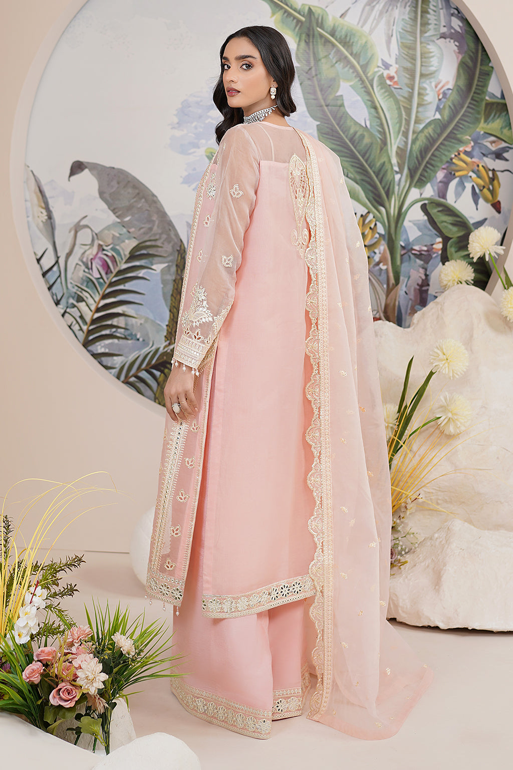 Maryams | Noir Luxe | GLIMMER-NOR-0104 - Formal Dress - available at Maria Faisal in UK and USA.