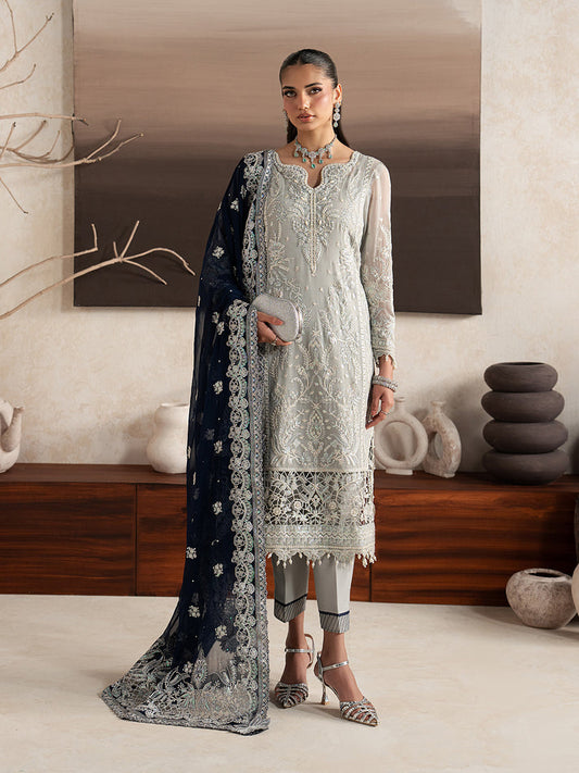 Gulaal | Inaaya Embroidered Chiffon 26 | Gianna - Formal Dress - available at Maria Faisal in UK and USA.