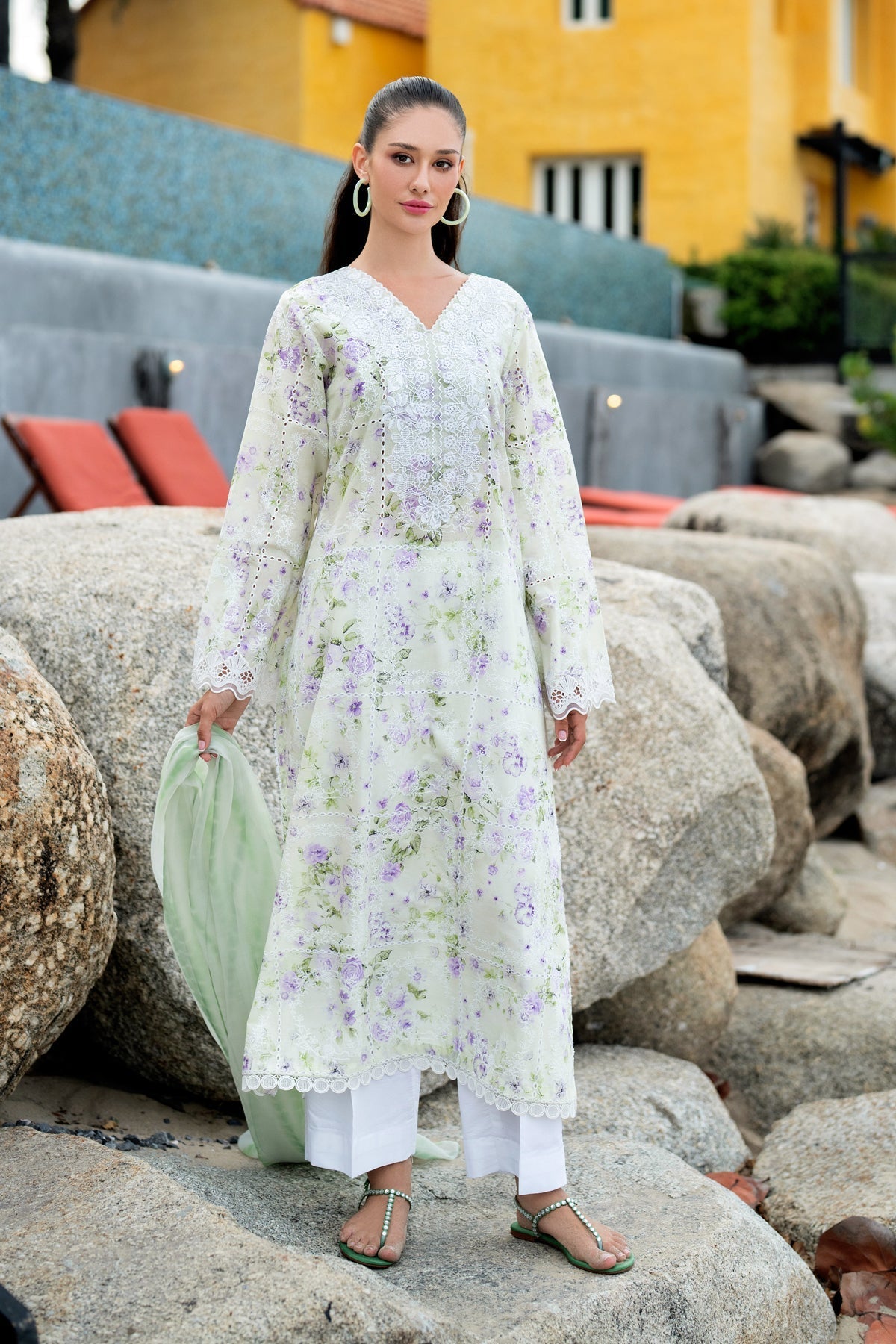 Xenia Formals | Layana Summer 26 | NAVYA - Dress - available at Maria Faisal in UK and USA.