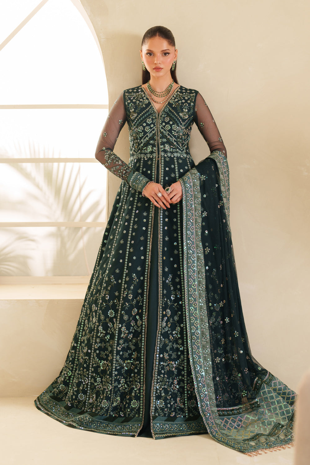 Zarif | Meesa Luxury Formals | Rimul - Formal Dress - available at Maria Faisal in UK and USA.