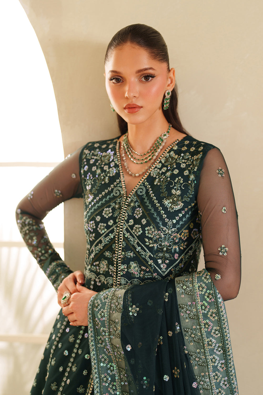 Zarif | Meesa Luxury Formals | Rimul - Formal Dress - available at Maria Faisal in UK and USA.