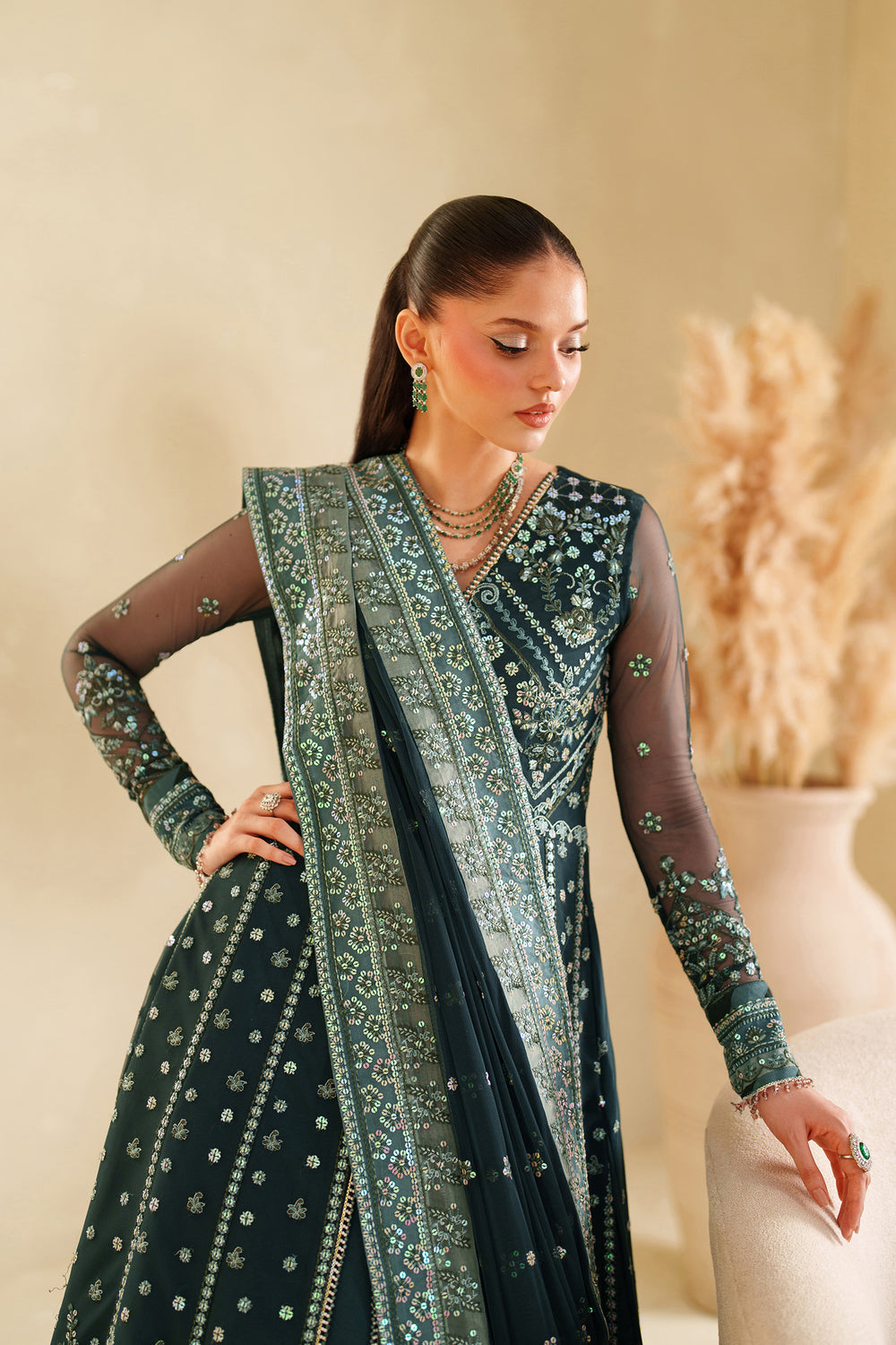 Zarif | Meesa Luxury Formals | Rimul - Formal Dress - available at Maria Faisal in UK and USA.