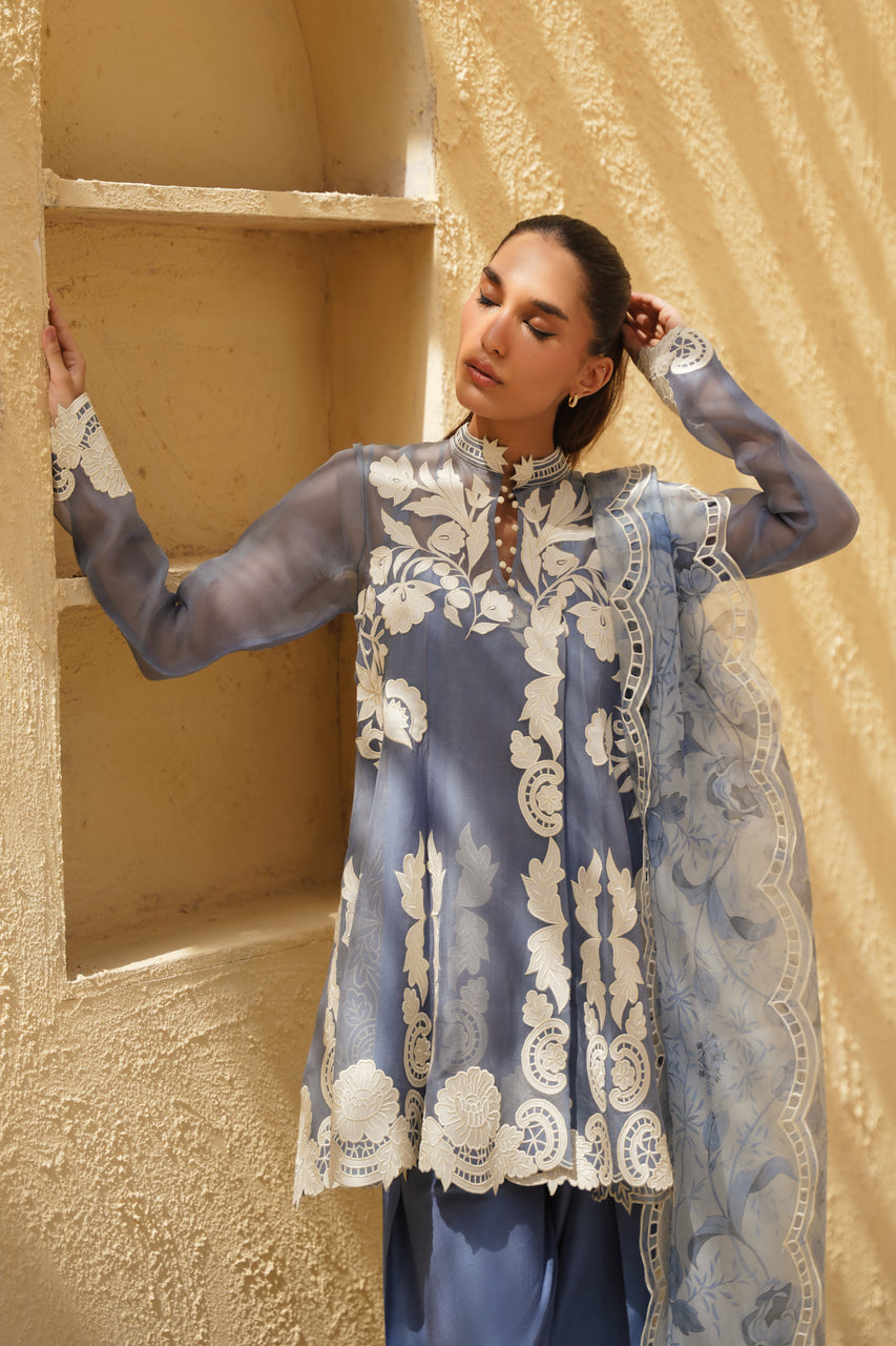 Sania Maskatiya | Eid ul Adha Edit | Rey (B) - Luxury Dress - available at Maria Faisal in UK and USA.
