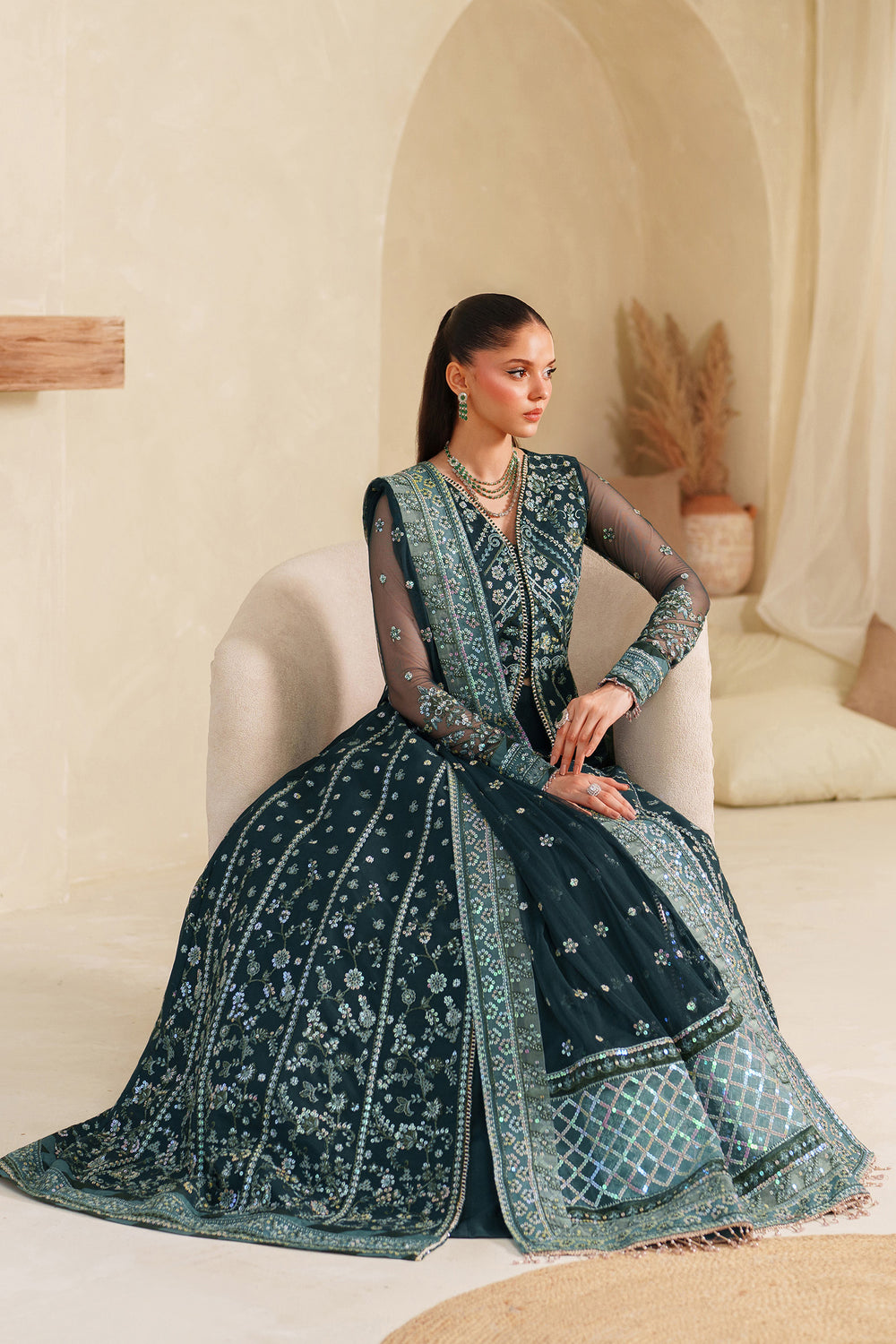Zarif | Meesa Luxury Formals | Rimul - Formal Dress - available at Maria Faisal in UK and USA.