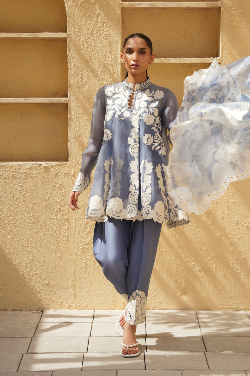Sania Maskatiya | Eid ul Adha Edit | Rey (B) - Luxury Dress - available at Maria Faisal in UK and USA.