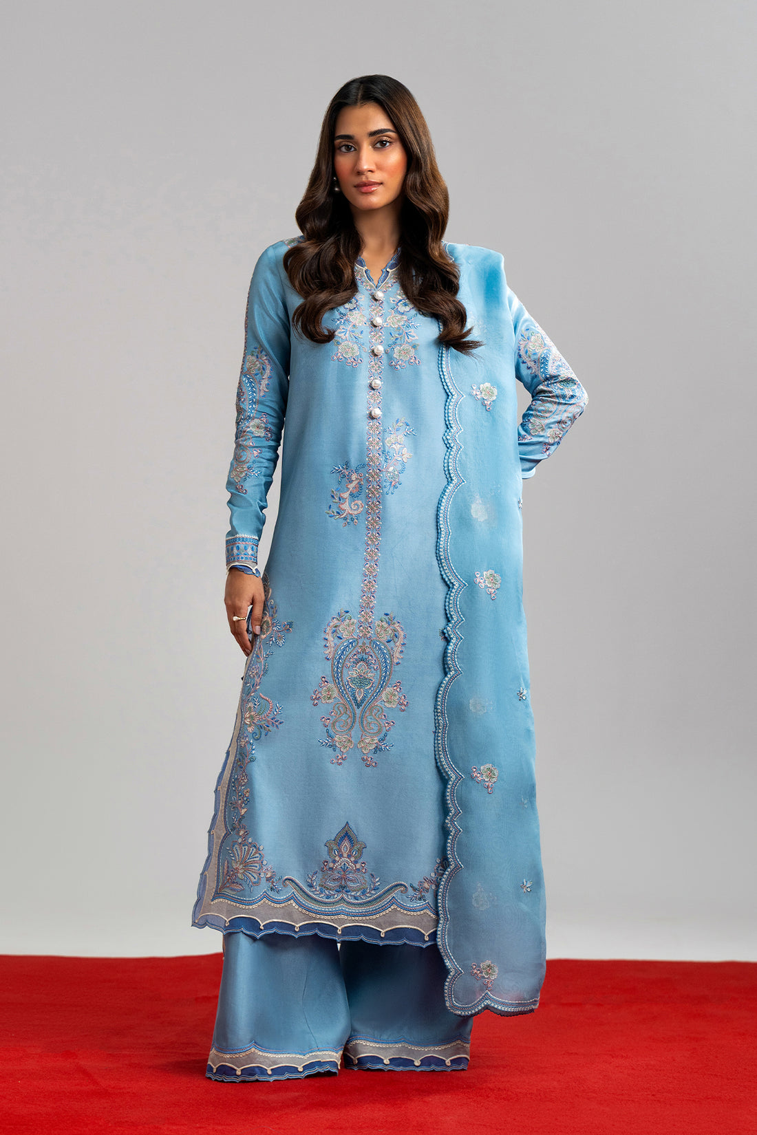 Nyra | Luxe Line Pret | Oura - Formal Dress - available at Maria Faisal in UK and USA.