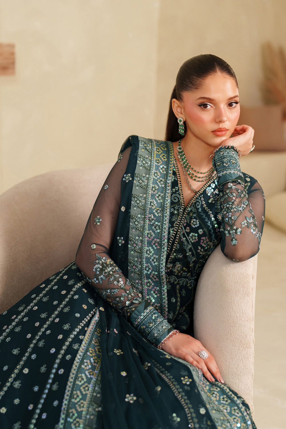 Zarif | Meesa Luxury Formals | Rimul - Formal Dress - available at Maria Faisal in UK and USA.