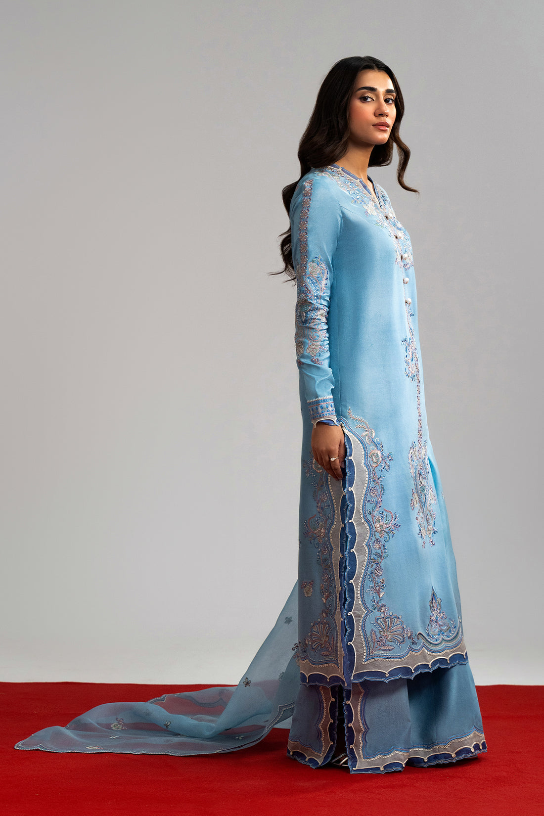 Nyra | Luxe Line Pret | Oura - Formal Dress - available at Maria Faisal in UK and USA.