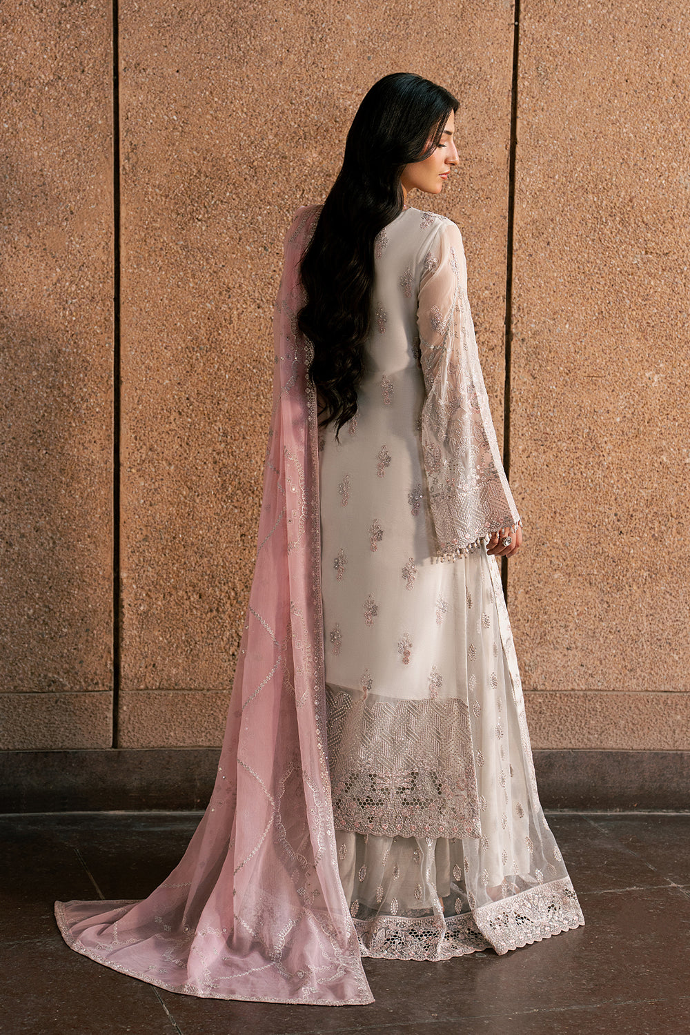 Lavish Premium | Lazawal Formals | Pink Elegance - Formal Dress - available at Maria Faisal in UK and USA.