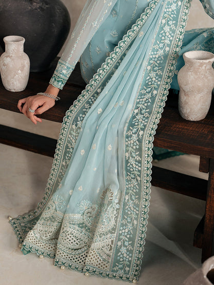 Gulaal | Inaaya Embroidered Chiffon 26 |Eileen - Formal Dress - available at Maria Faisal in UK and USA.